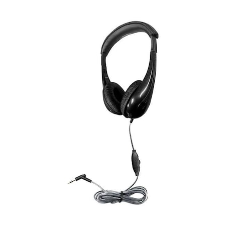 Hamiltonbuhl HamiltonBuhl M8BK1 Motiv8 TRS Classroom Headphone with in-Line Volume Control M8BK1